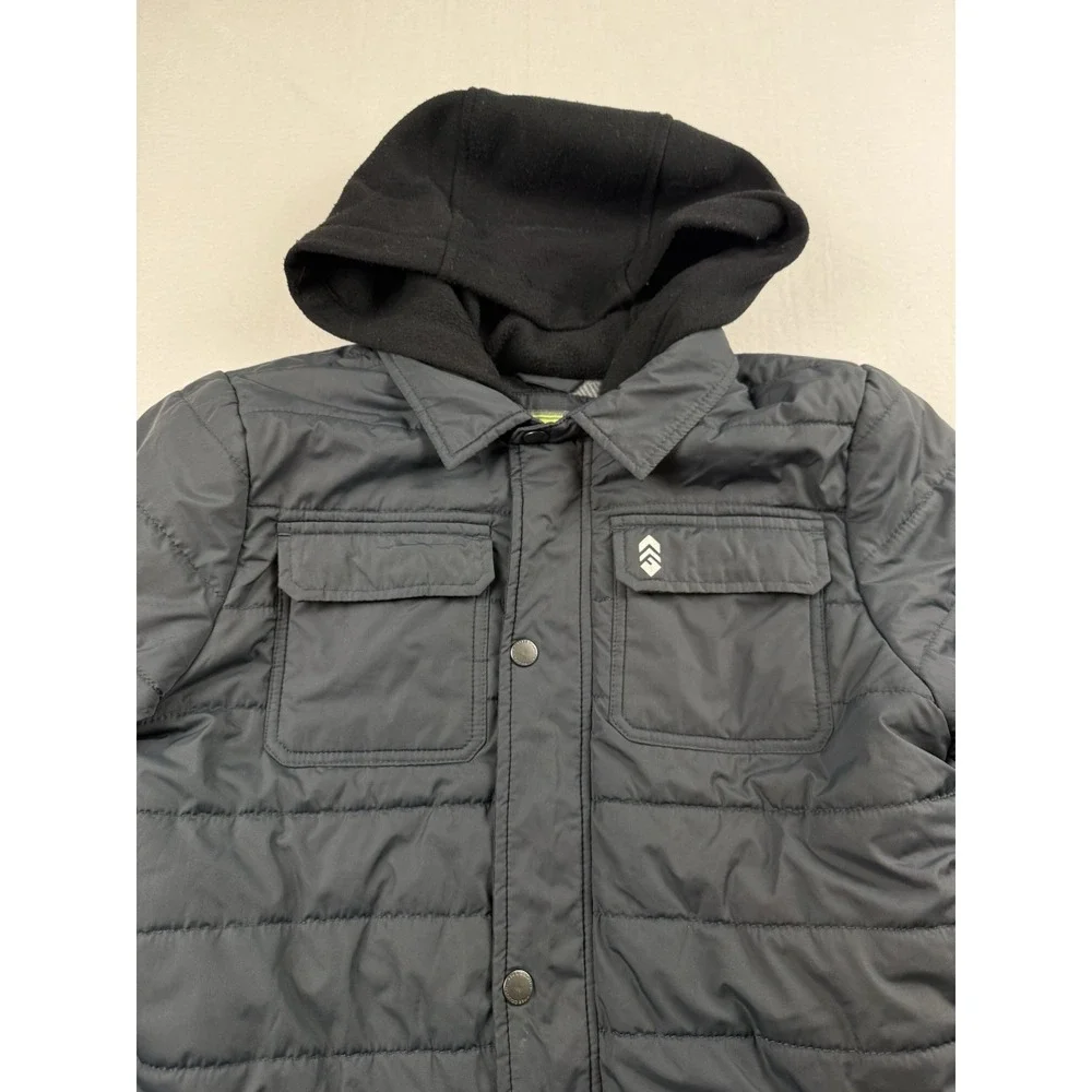 Free Country Hooded Flannel Lined Gary Puffer Jacket Boys L 14/16